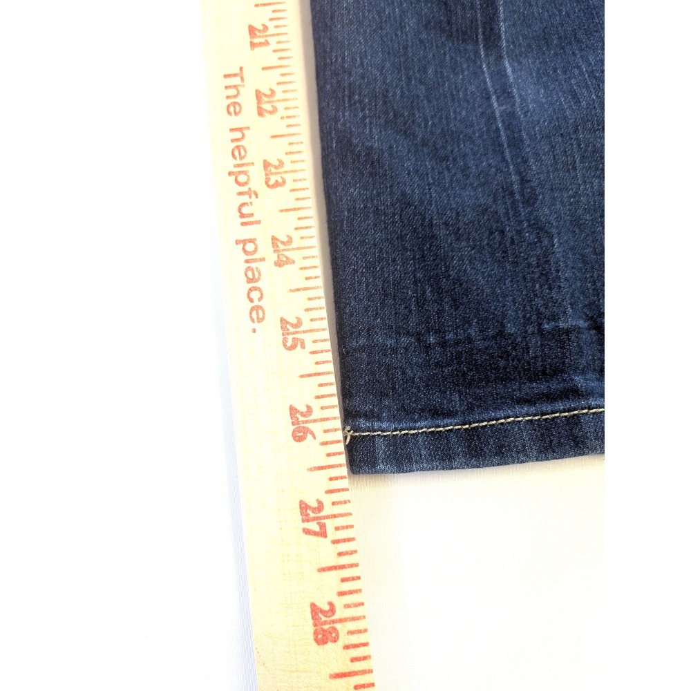 Jennifer Lopez Womens Dark Wash Denim Capri Jeans Blue Size 8 Cropped Pants - Picture 7 of 7